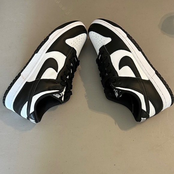 Nike Dunk Low Black and White Sneakers - Picture 6 of 9